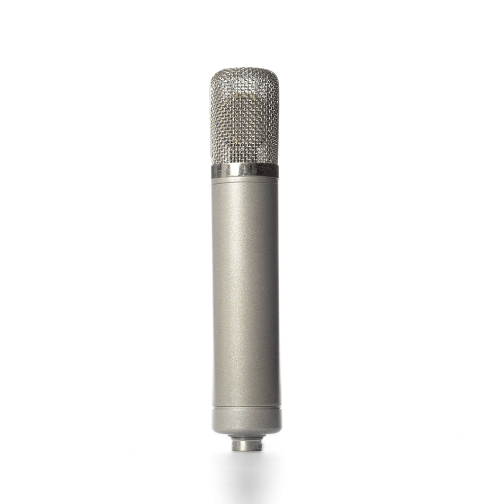 Product shot of a microphone