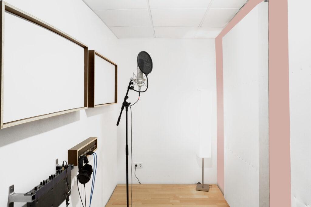 Recording room at boxquadrat recording studio vienna 1160