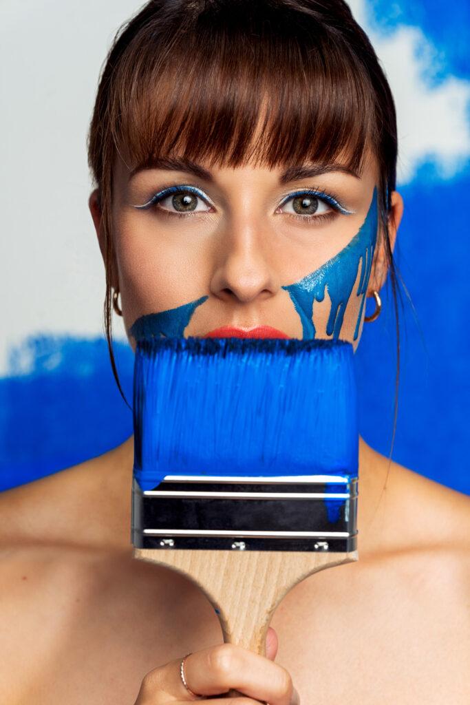 Editorial Portrait Photography - Color Blue
