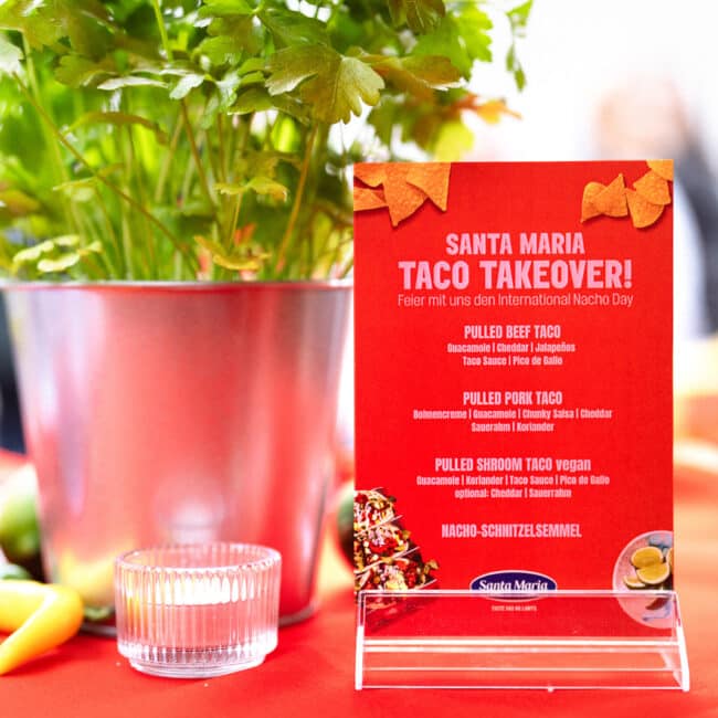 Content Creation beim Würstelstand Taco Takeover von Santa Maria